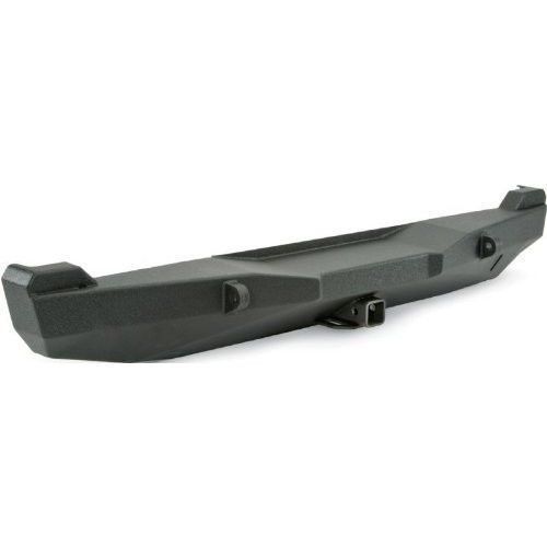 ,., 1984-2001 jeep cherokee black xj rear bumper with hitch