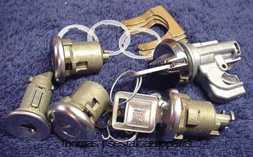 New door trunk glove ignition lock set with keys gm chevelle 1968