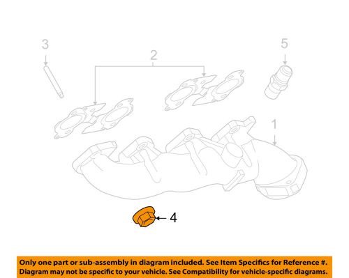 Ford oem exhaust manifold-manifold nut w701706s2