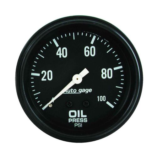 Auto meter 2312 oil pressure gauge 2-5/8&#034;, 0-100 psi, mech
