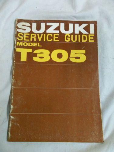 1969 suzuki t305 t 305 oem shop service manual *b98e