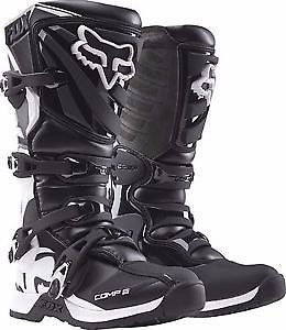 Fox racing womens comp 5 boot black and white size 7   16450-018-7