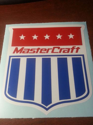 Mastercraft star &amp; stripes shield badge sticker / decal 6 x 6.5 x-star x-2 x-30