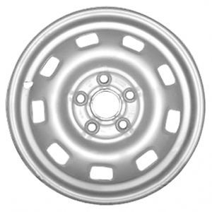 Oem remanufactured 15x6 steel wheel, rim silver full face painted - 69693