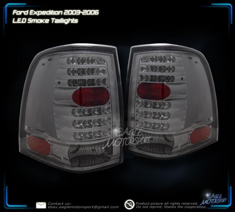 2003-2006 ford expedition led smoke tint tail lights left right rear lamps