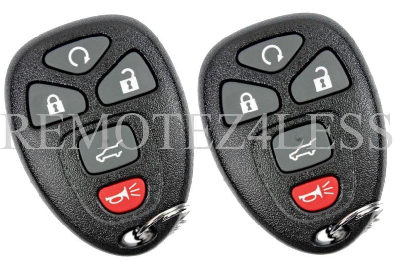 New pair gm remote start keyless entry key fob clicker transmitter beeper