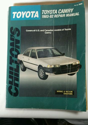 Chiltons repair manual 68200 toyota camry 1983,84,85,1986,87,88,1989,90,91,1992