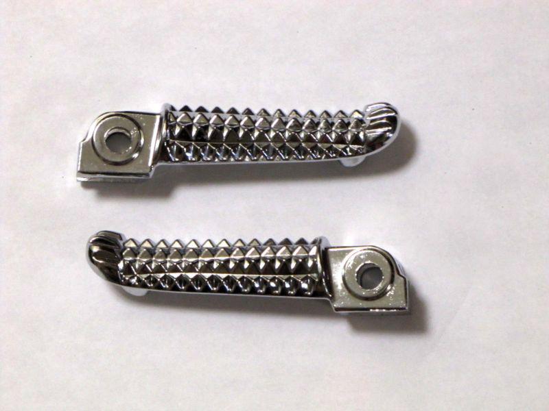 New chrome two front foot pegs left & right for yamaha r1 r6 r6s fz1