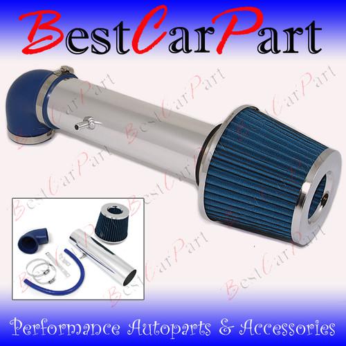 Bcp blue 97-04 cherokee/grand cherokee 4.0 l6 short ram air intake induction kit