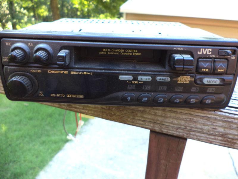 Jvc ks-rt70 car stereo amfm radio tape cassette detachable face vintage