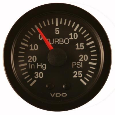 Vdo 0-30 in hg & 0-25 psi boost gauge 150-121