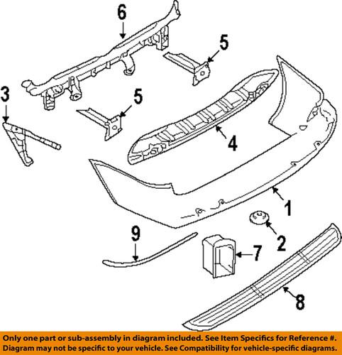 Mopar oem 4857273ab rear bumper-step pad