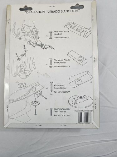 Cmp global 6-cylinder anode kit #cmverado6kita martyr aluminum