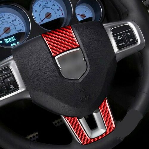 For 2011-2014 carbon fiber steering wheel decor cover plate 6560-