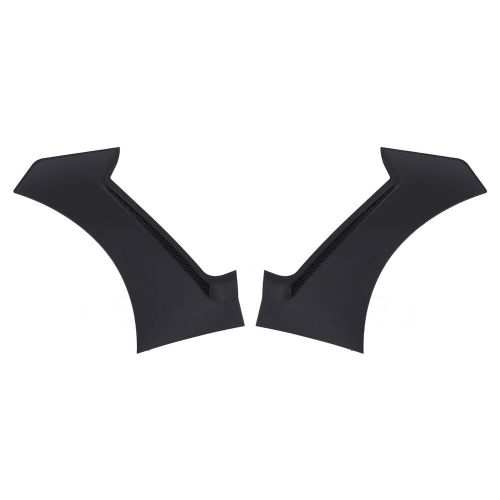 Car pair of front mudguard side body flare scoops matte black for gt style for