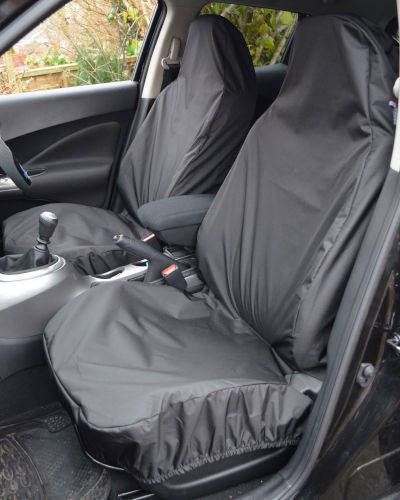 For vauxhall adam 2013+ front seat covers heavy duty &amp; waterproof black 1+1