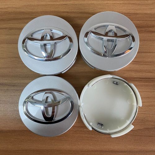 4pcs toyota wheel rims center hub caps silve chrome 62mm for camry&amp;mor