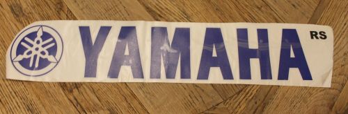 Oem yamaha blue decal 25&#034; long with 4&#034; letters for boats