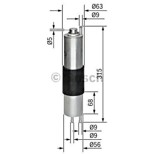 Bmw z3 e36 e46 convertible bosch petrol filter fuel filter 1.6-3.0l 2000--