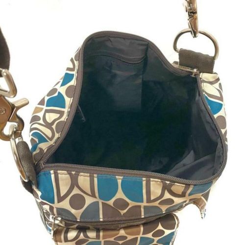 Lesportsac shoulder bag - white dark gray multi-removable strap lesponylon