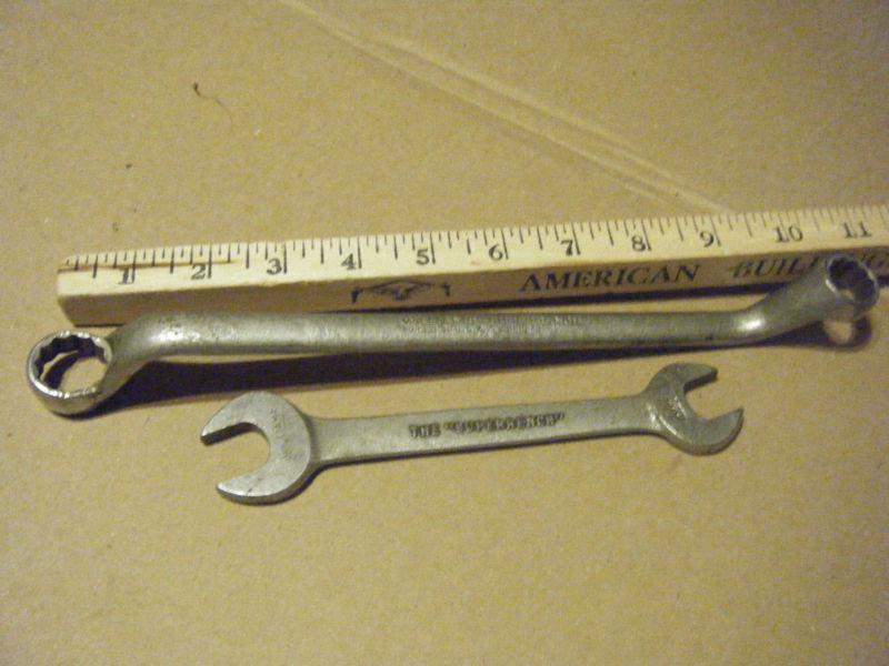 Rare williams super wrench box end # 8729 3/4 5/8 / & "the superwrench" open end