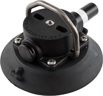 114 mm seasucker black vacuum mount with flat top stainless steel ring