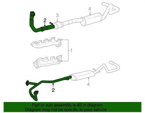 Genuine ford front pipe xc2z-5a212-aa