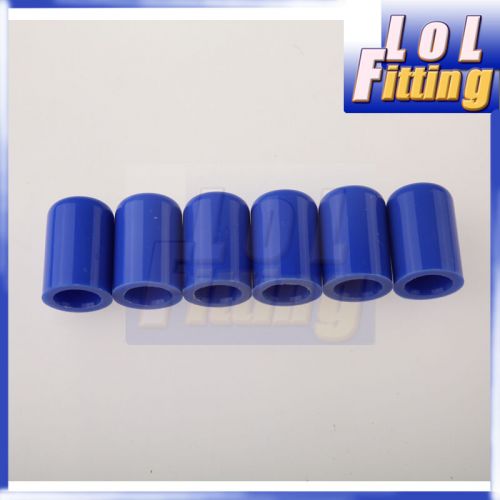 6pc 16mm 5/8&#034; silicone blanking cap intake vacuum hose end bung plug silicon cap