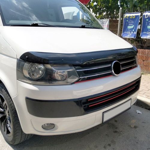 Hood deflector | bug shield compatible for volkswagen transporter t5 2009-2014