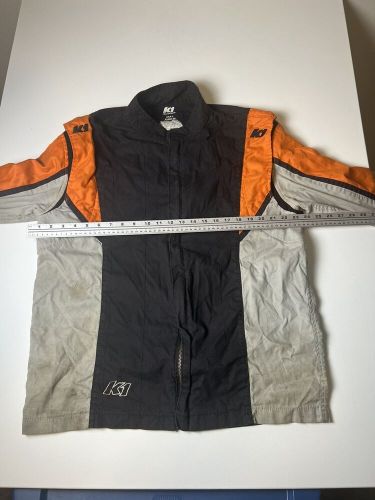 K1 racegear vortex racing jacket adults sfi 3.2a/1 orange/gray/black size large