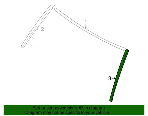 Genuine mitsubishi side molding mr574503