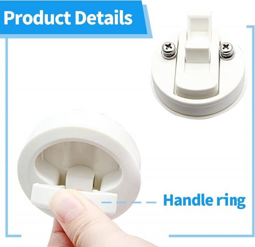 4pcs 2&#034; flush pull slam latch non locking white for boat marine deck hatch door