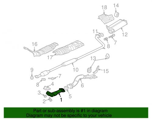 Genuine mitsubishi converter &amp; pipe mn153174