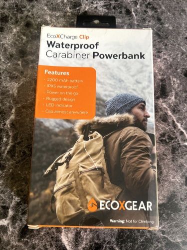 Nib ecoxgear boat powerbank carabiner gdi-exclp2201 | 5v / 1a ipx5 2,200 mah