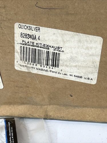 Nos quicksilver mercury exhaust divider plate pn 828343a 4