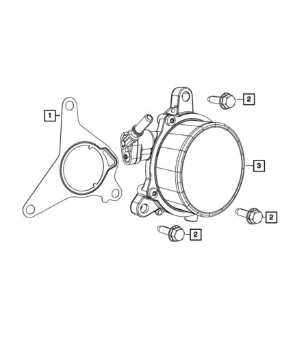 Genuine mopar vacuum pump 68460642aa