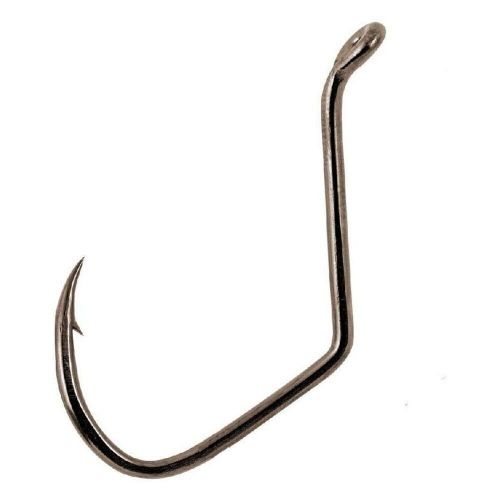 Octopus sickle hook , black chrome 6/0 - 25 pack - matzuo 141012-6/0