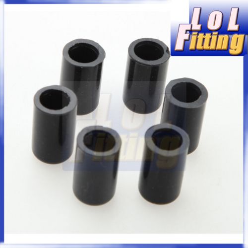 4mm 5/32&#034; silicone blanking cap intake vacuum hose end bung plug black 6pcs