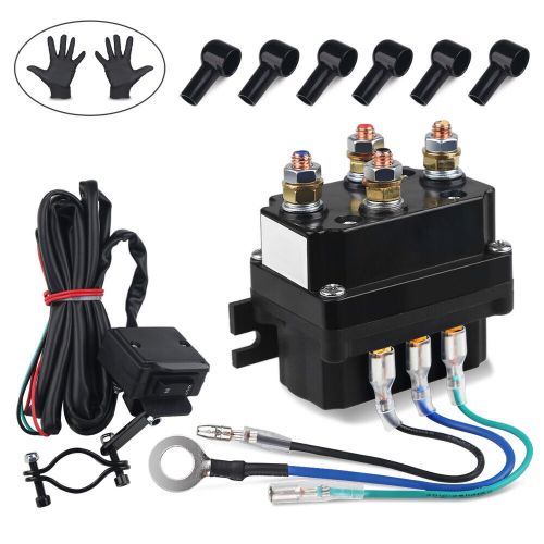 12V 250A Winch Solenoid Relay Contactor + Rocker Thumb Switch for 2000-5000lbs, US $32.99, image 7