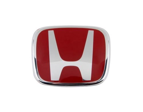 Genuine honda civic 2017-2019 5d hatchback type-r red front emblem 75700-tgh-a01