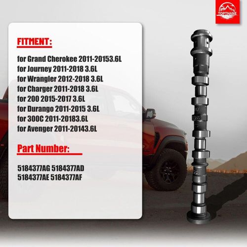 Exhaust camshaft left side for 5184377ag 11-20 jeep dodge chrysler ram 3.6l v6