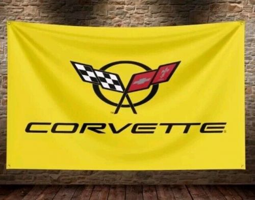 Corvette workshop/mancave advertising fan flag/banner