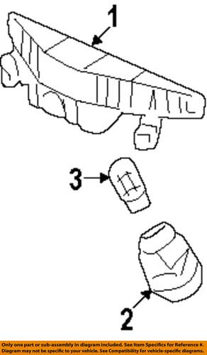 Honda oem 33513s50003 high mounted stop lamp-rear-socket