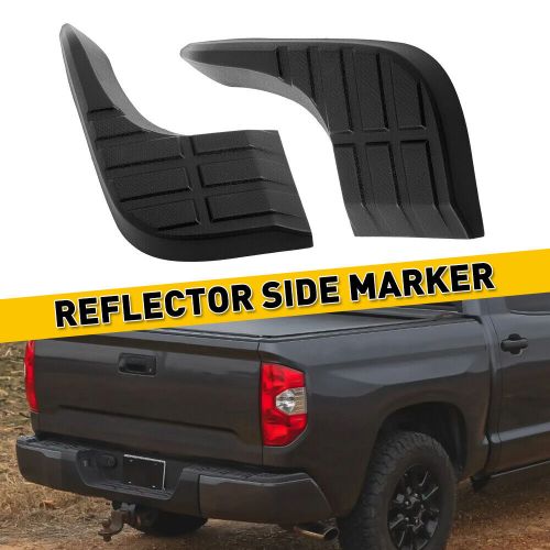 For 2014 2015-2021 toyota tundra black abs rear right left bumper step pad pair