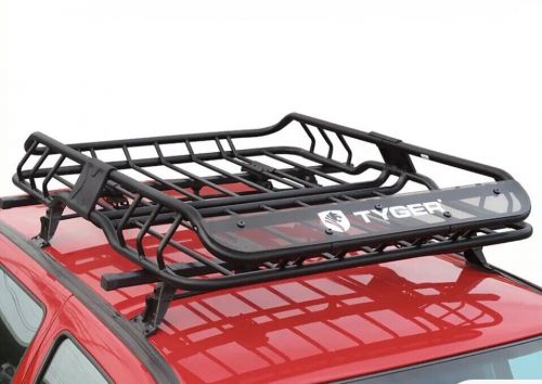 Tyger roof mounted cargo basket luggage carrier rack heavy duty l47&#034;xw37&#034;xh6&#034;