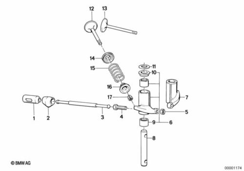 Genuine bmw-motorrad exhaust valve 11341338661