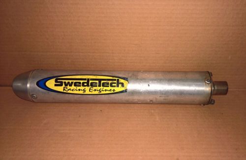 Swedetech pro circuit shifter kart exhaust muffler silencer 14&#034; x 2.75&#034;