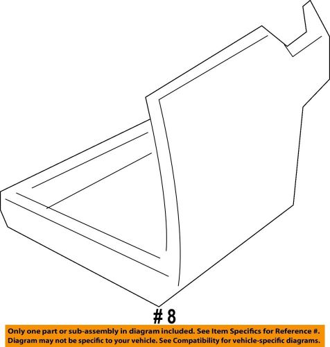 Ford oem 13-20 fusion rear floor rails-side shield right ds7z78403b22a