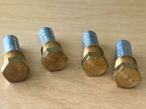 Camp e-1 pencil zinc anodes with brass cap new lot of 4 pc.