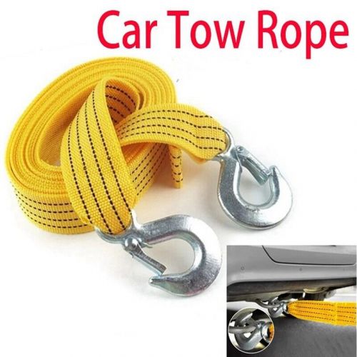 1 pcs car tow cable heavy duty trailer rope towing pull rope strap hooks1652